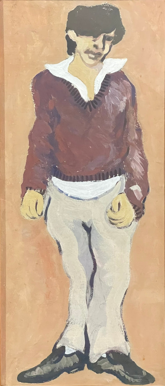 Menino de pulôver vermelho