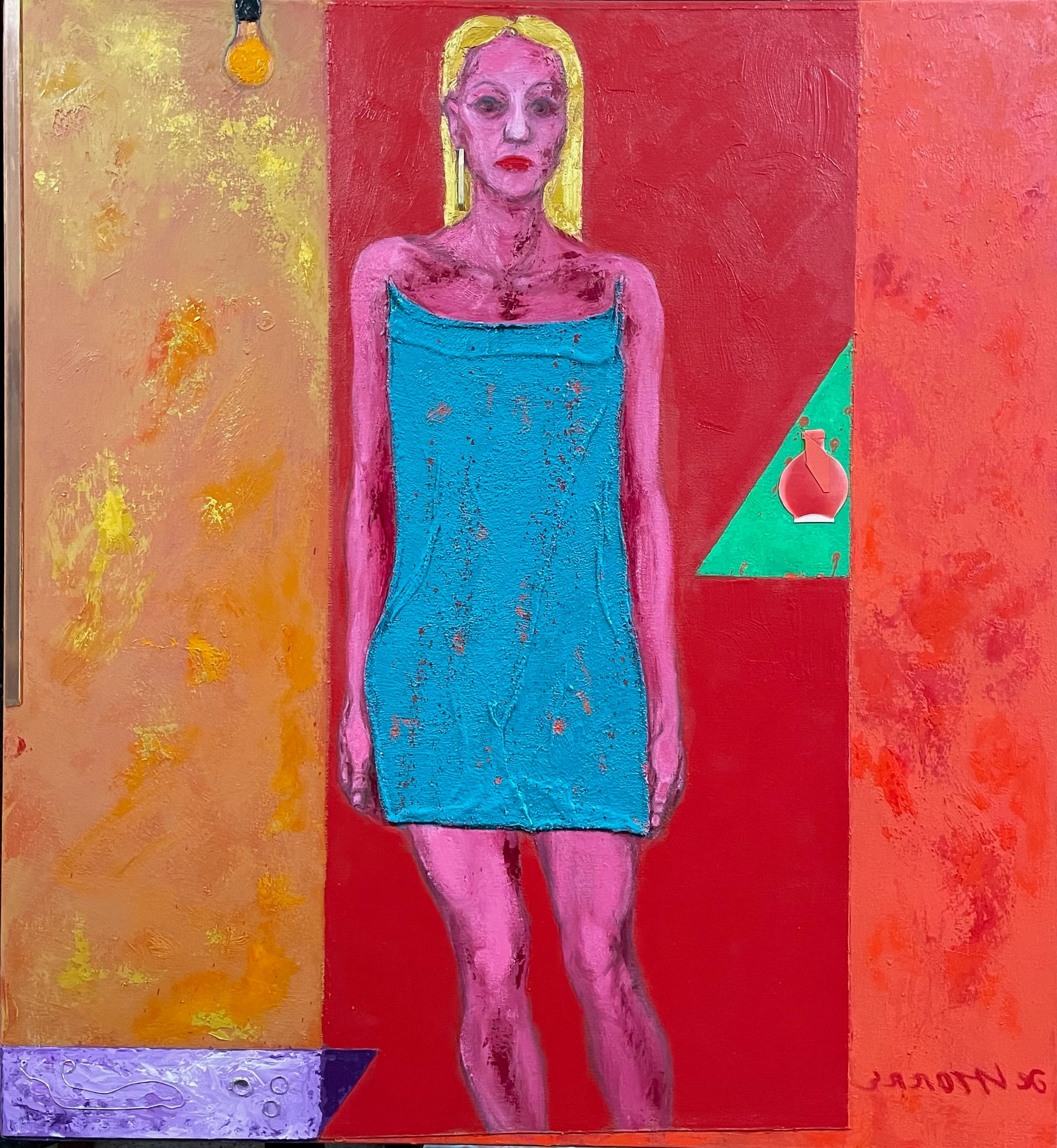 Vestido Azul-Esverdeado